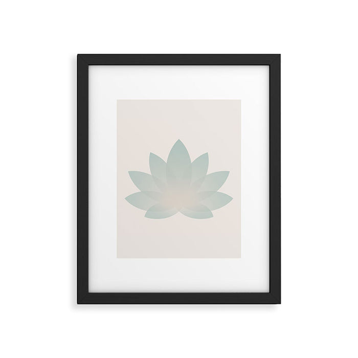 Lotus Flower Minimalism VI Framed Art Print Gallery Image 1