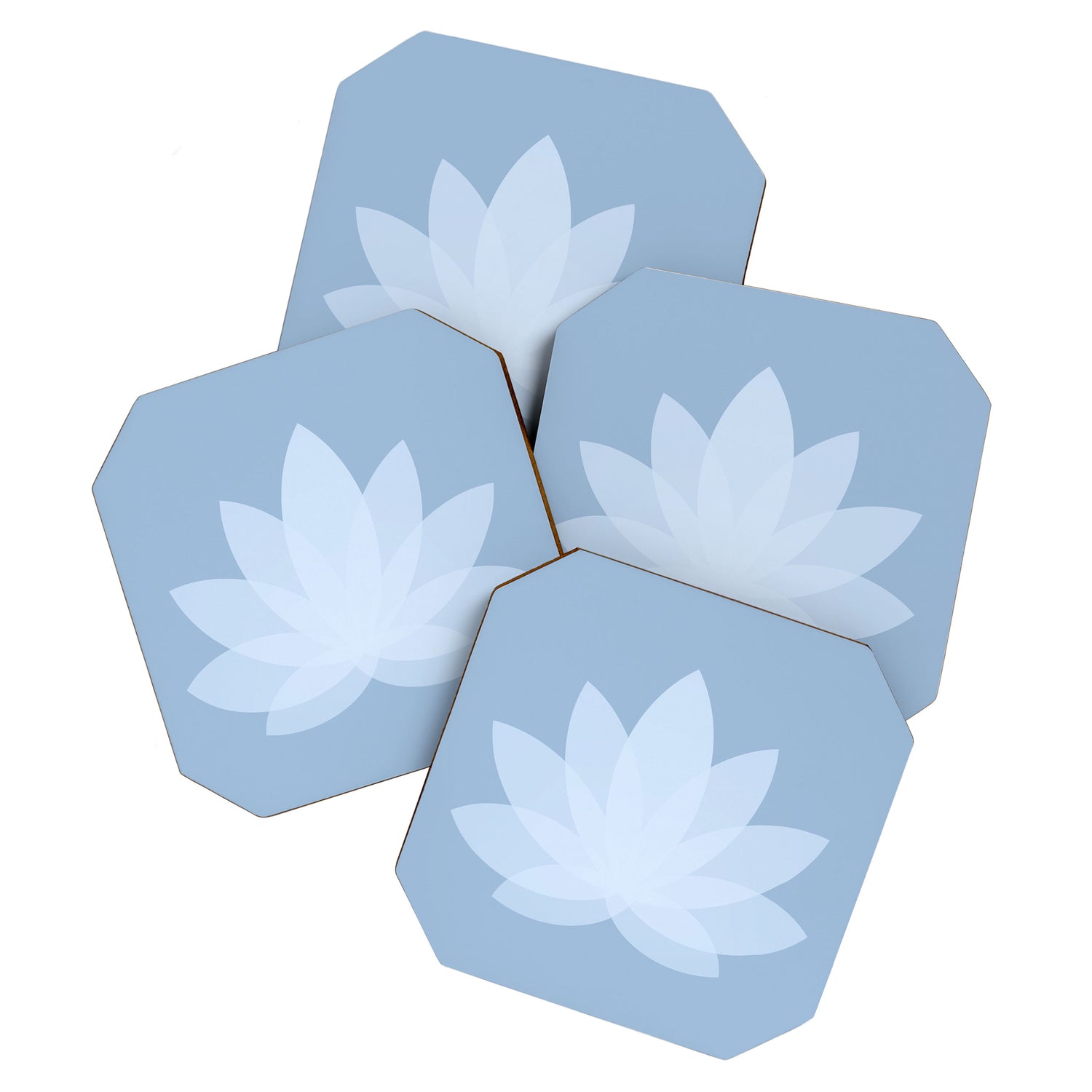 Lotus Flower Minimalism X Coaster Gallery Image 1