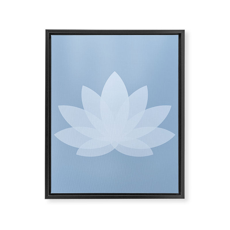 Lotus Flower Minimalism X Framed Canvas Print Gallery Image 8