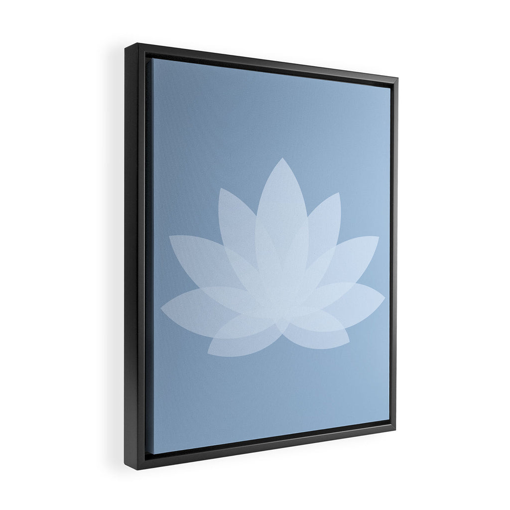 Lotus Flower Minimalism X Framed Canvas Print Gallery Image 2