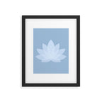 Lotus Flower Minimalism X Framed Art Print Gallery Image 6