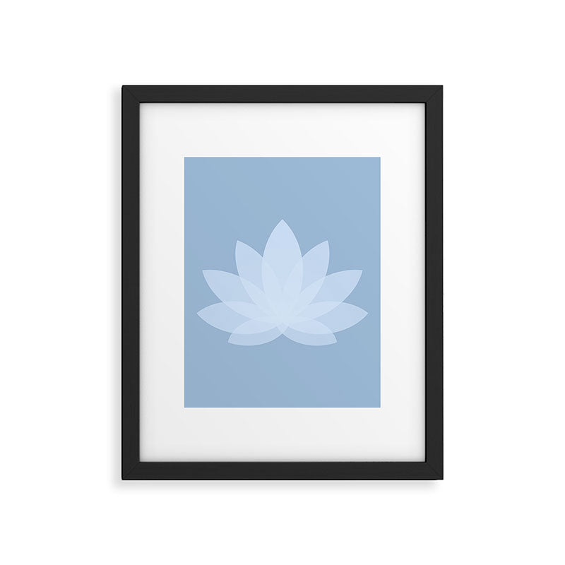 Lotus Flower Minimalism X Framed Art Print Gallery Image 6