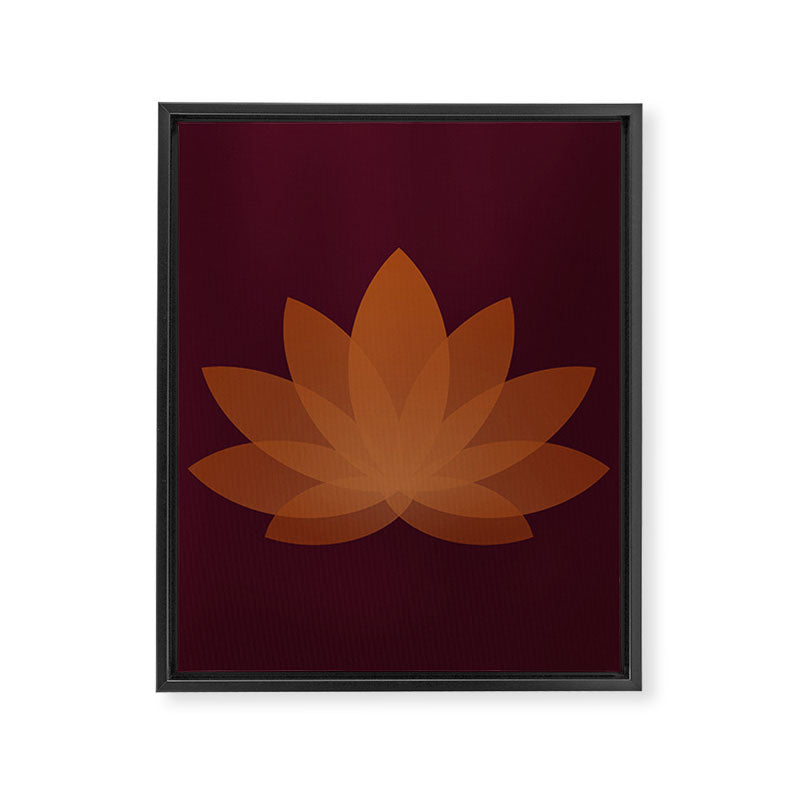 Lotus Flower Minimalism XII Framed Canvas Print Gallery Image 8