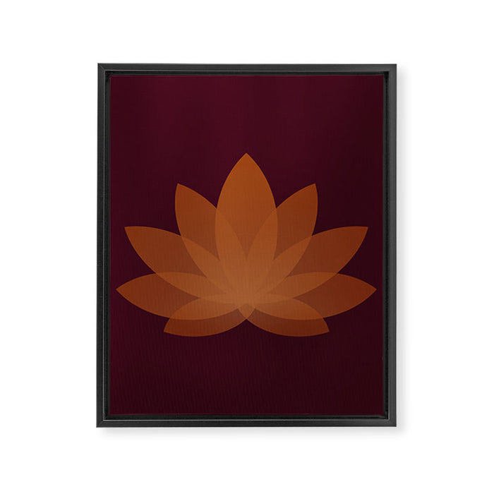 Lotus Flower Minimalism XII Framed Canvas Print Gallery Image 1