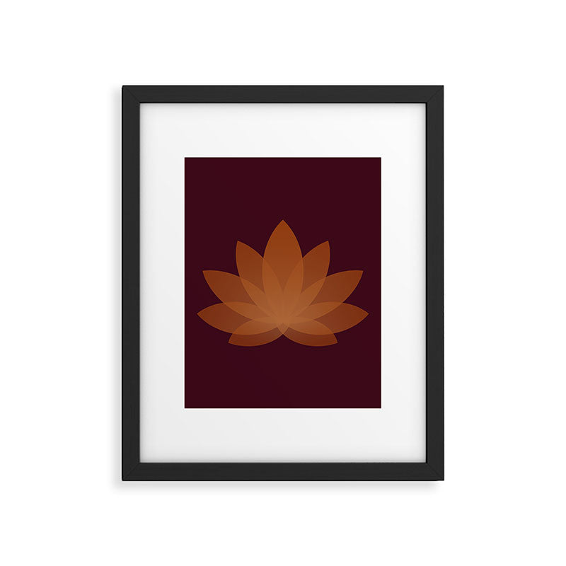 Lotus Flower Minimalism XII Framed Art Print Gallery Image 6