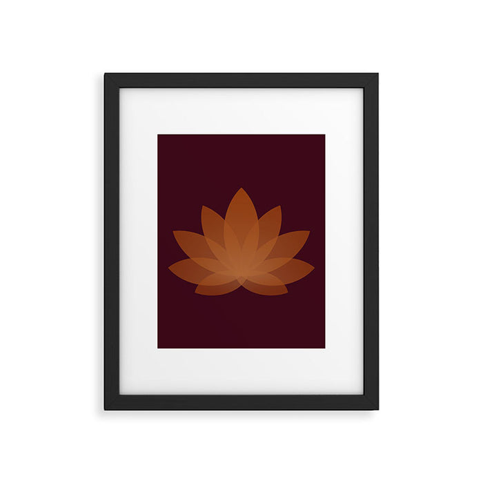 Lotus Flower Minimalism XII Framed Art Print Gallery Image 1