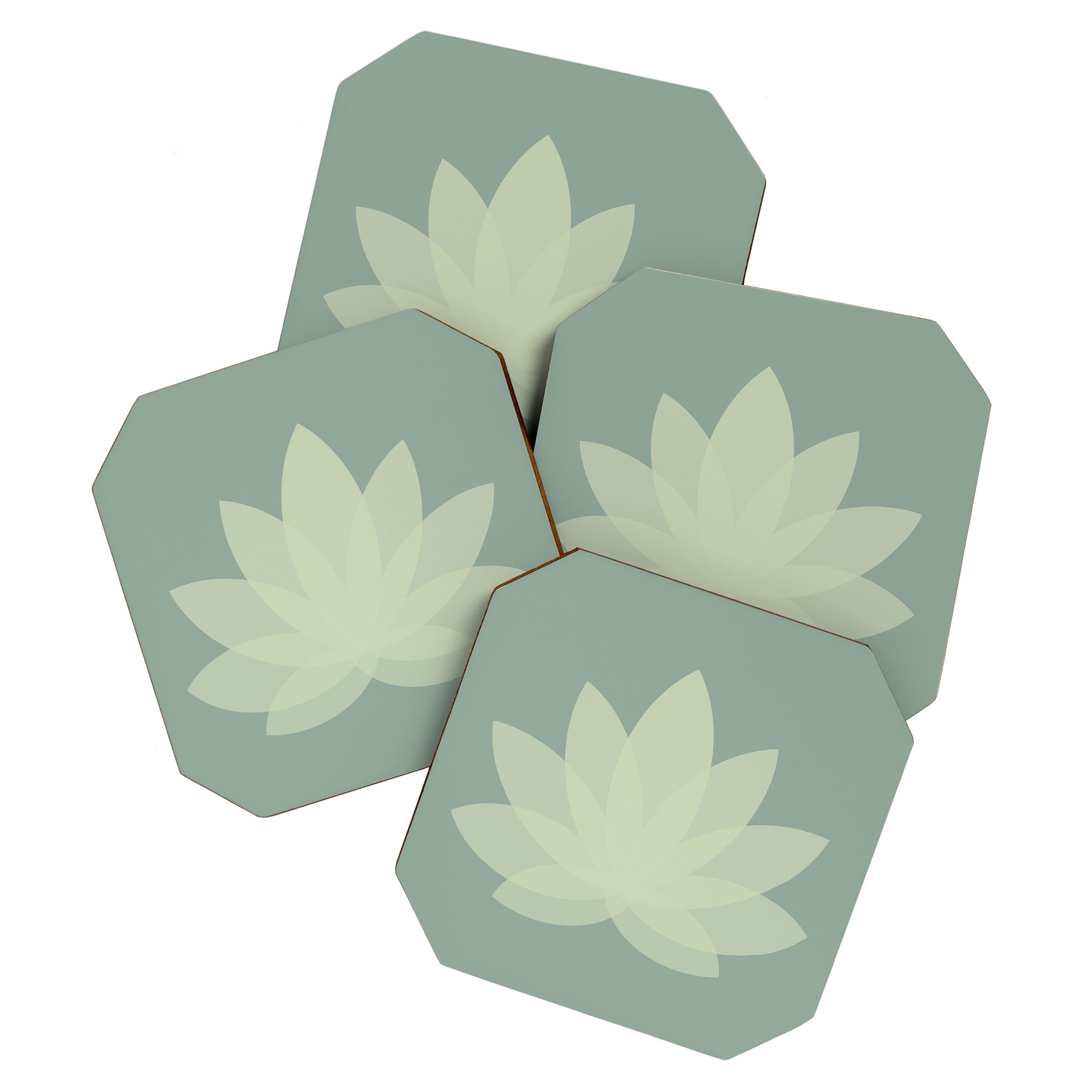 Lotus Flower Minimalism XIV Coaster Gallery Image 1