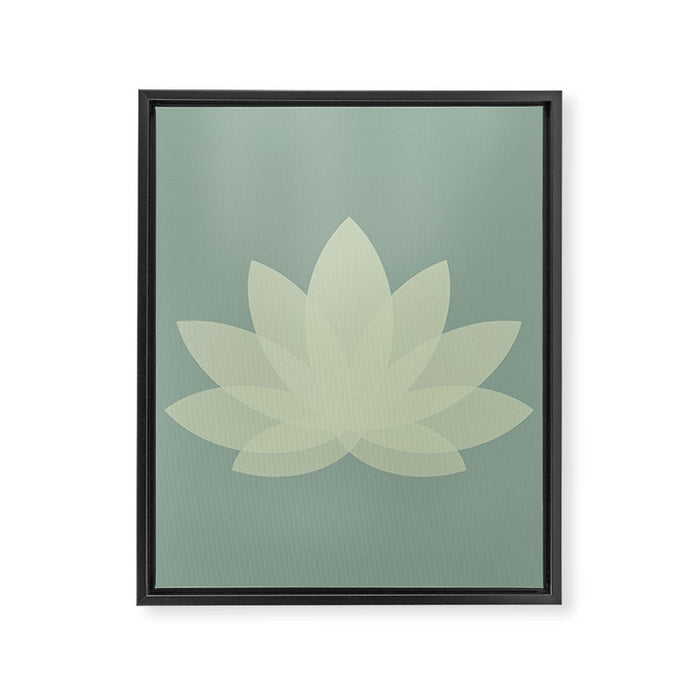 Lotus Flower Minimalism XIV Framed Canvas Print Gallery Image 1