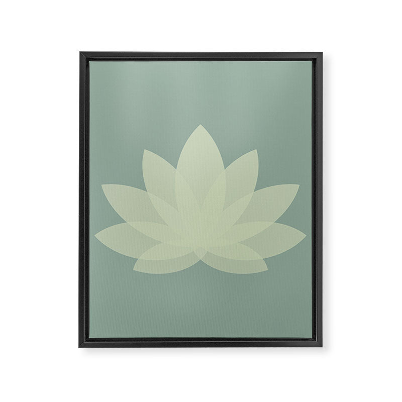 Lotus Flower Minimalism XIV Framed Canvas Print Gallery Image 8