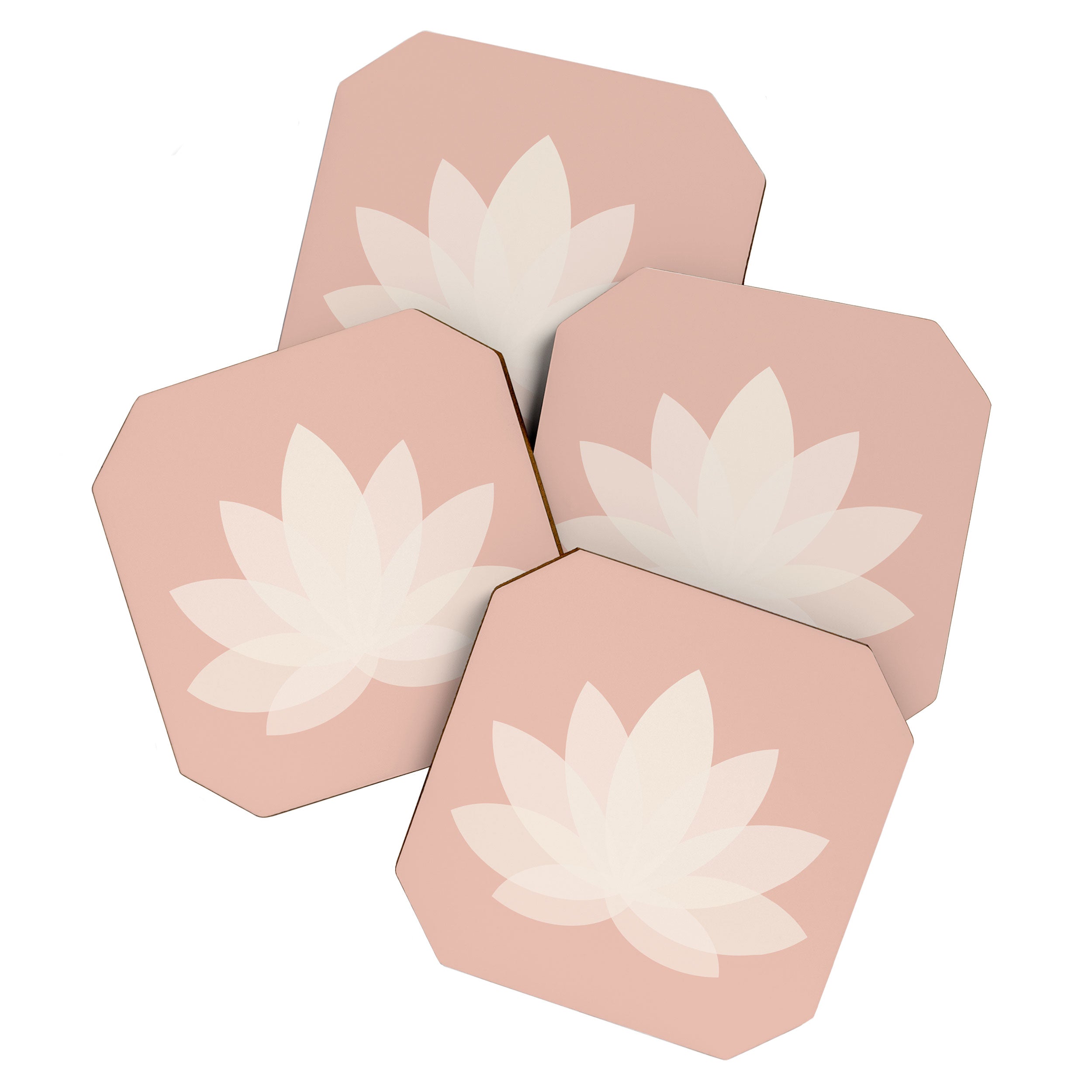 Lotus Flower Minimalism XVI Coaster Gallery Image 1
