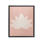 Lotus Flower Minimalism XVI Framed Canvas Print Gallery Image 8