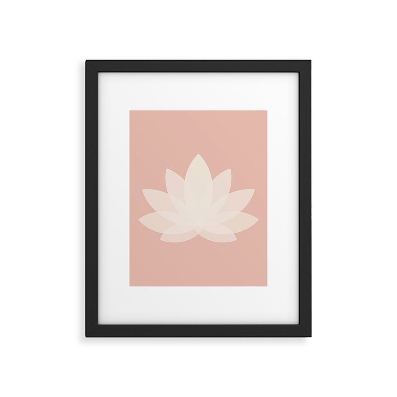 Lotus Flower Minimalism XVI Framed Art Print Gallery Image 6