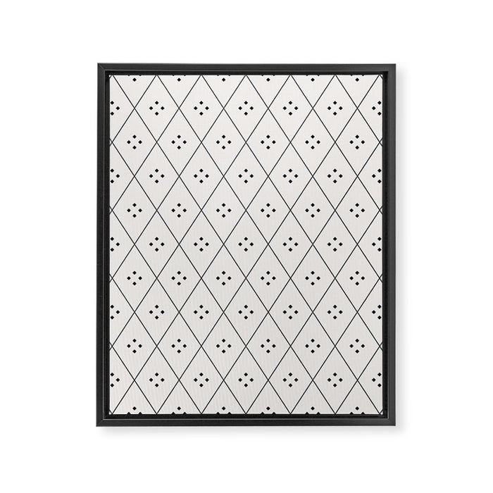 Mae Pattern I Framed Canvas Print Gallery Image 1