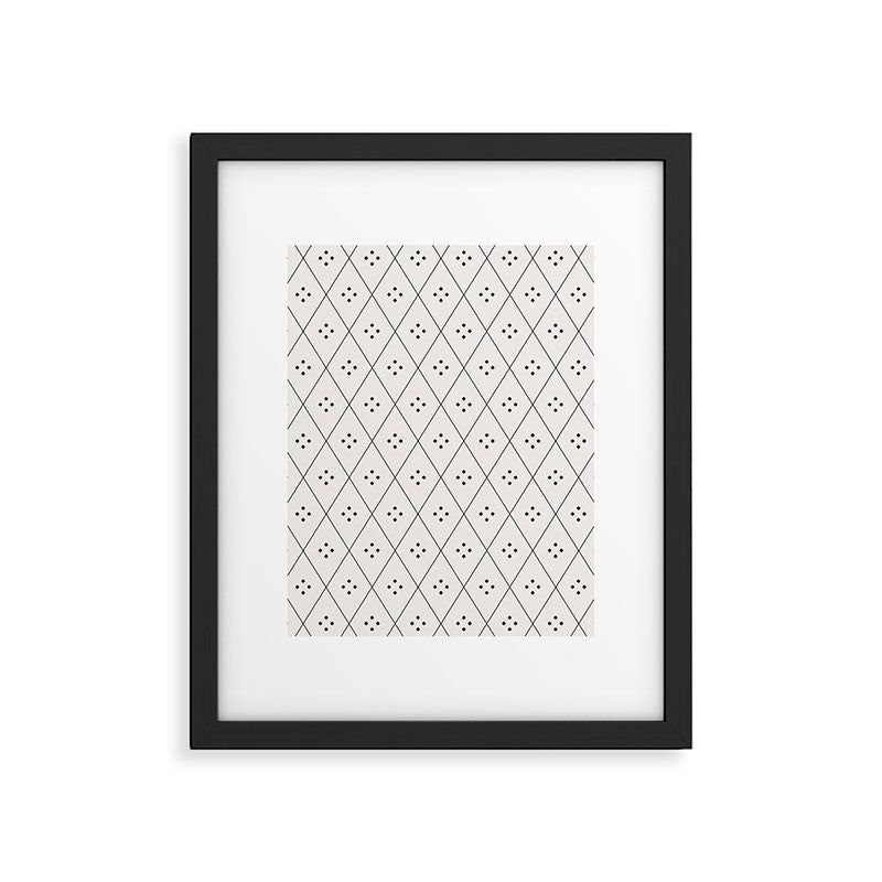 Mae Pattern I Framed Art Print Gallery Image 6