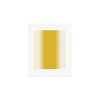 Marigold Yellow and Creme Lines Art Print Gallery Image 1