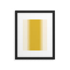 Marigold Yellow and Creme Lines Framed Art Print Gallery Image 6