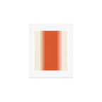 Marmalade Orange and Creme Lines Art Print Gallery Image 1