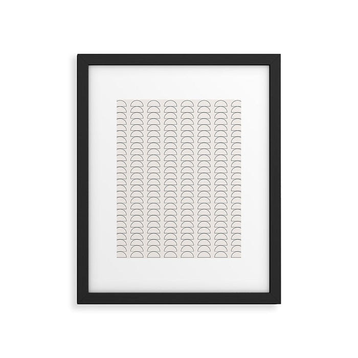 Maude Outline Pattern I Framed Art Print Gallery Image 1