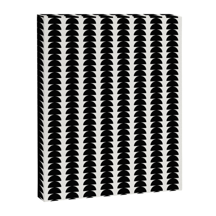 Maude Pattern - Black and White Canvas Print Gallery Image 1