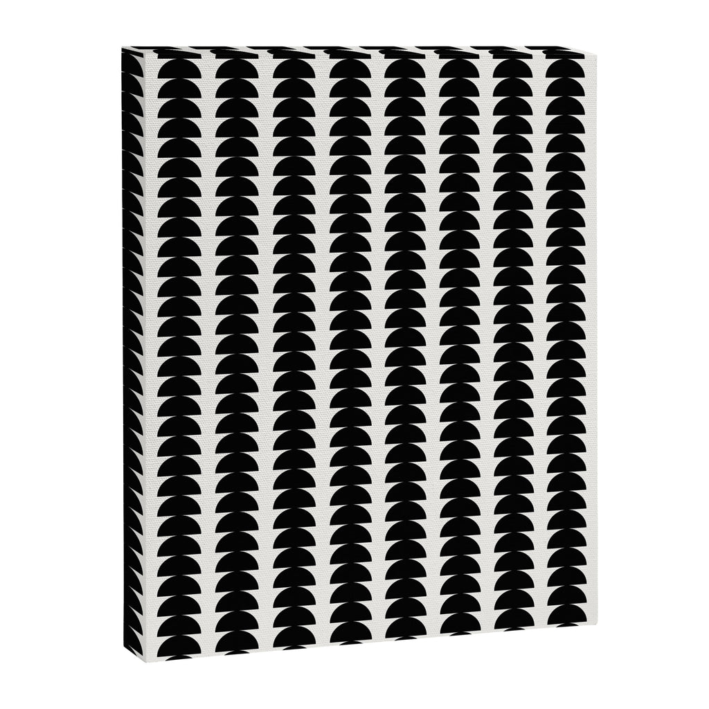 Maude Pattern - Black and White Canvas Print Gallery Image 8