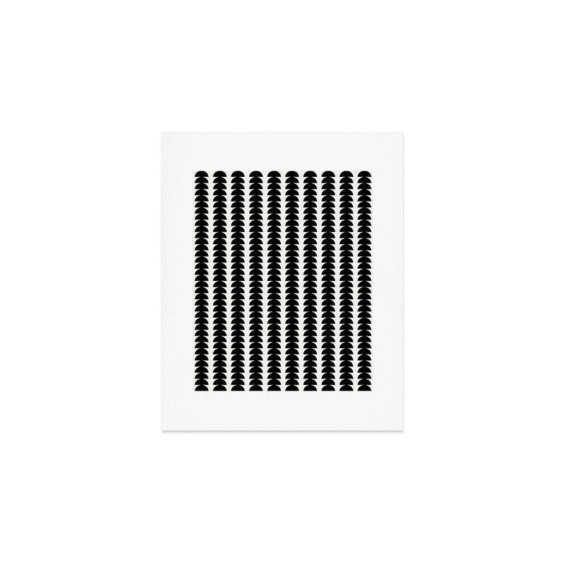 Maude Pattern - Black and White Art Print Gallery Image 1