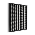 Maude Pattern - Black and White Framed Canvas Print Gallery Image 2