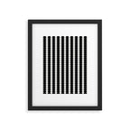 Maude Pattern - Black and White Framed Art Print Gallery Image 6