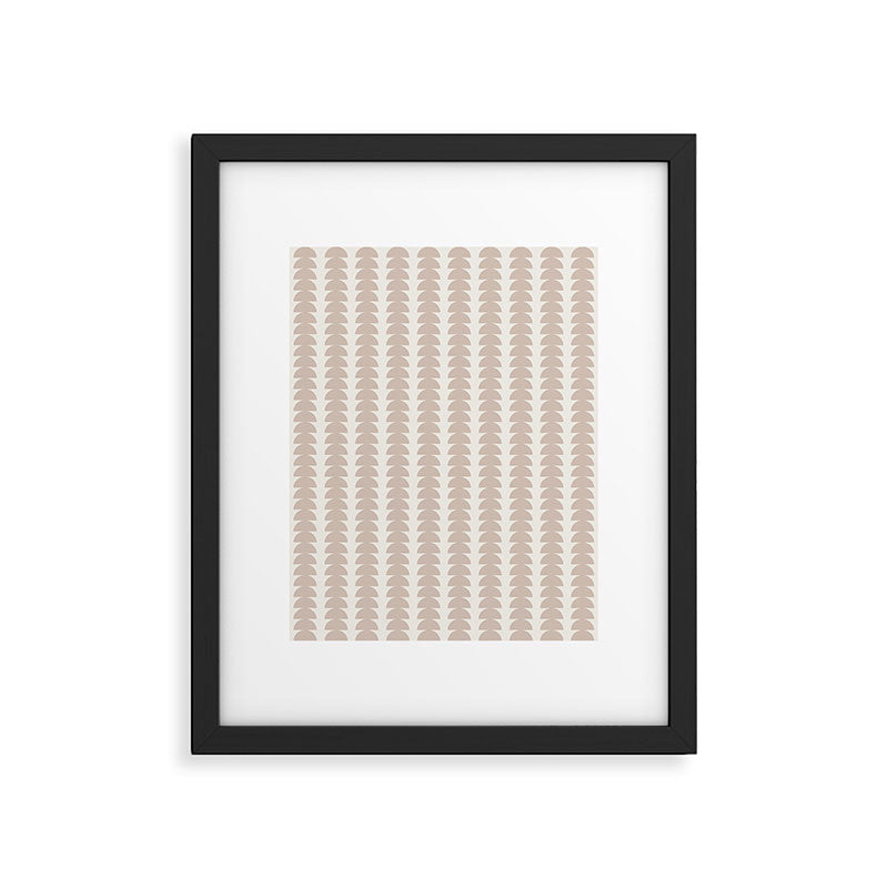 Maude Pattern - Earthy Neutral Framed Art Print Gallery Image 6