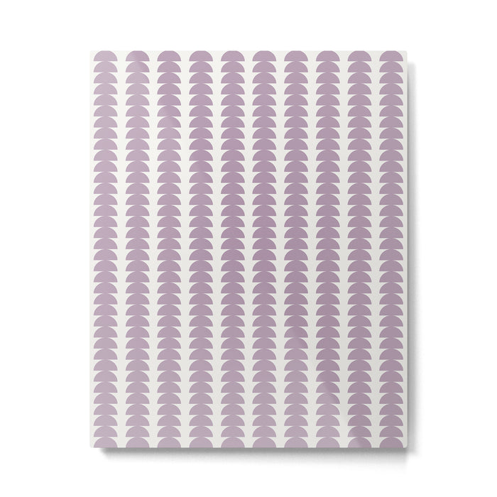 Maude Pattern - Lilac Purple Metal Print Gallery Image 1