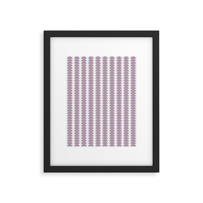 Maude Pattern - Lilac Purple Framed Art Print Gallery Image 1