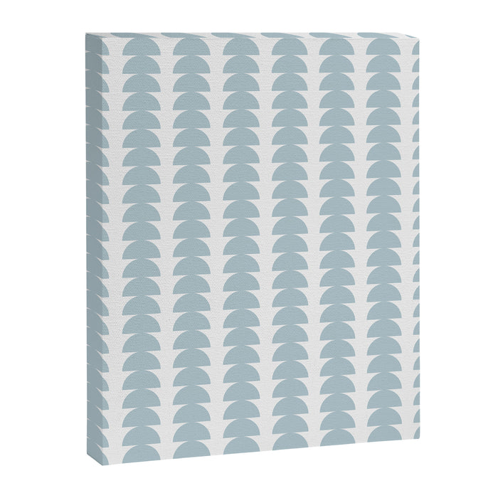 Maude Pattern - Natural Blue Canvas Print Gallery Image 1