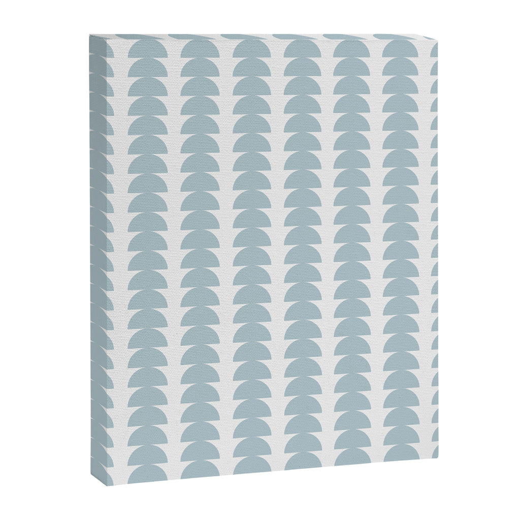 Maude Pattern - Natural Blue Canvas Print Gallery Image 8