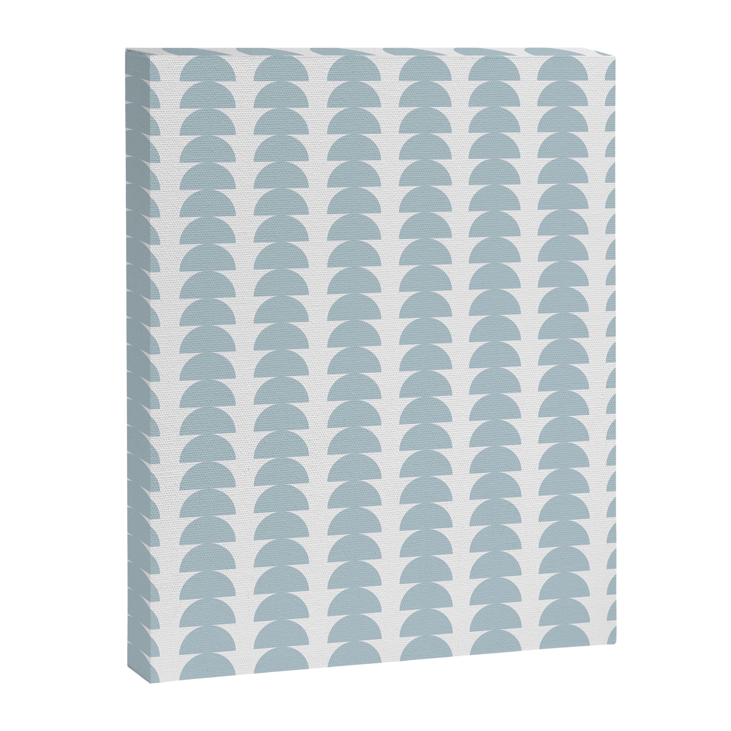 Maude Pattern - Natural Blue Canvas Print Gallery Image 8