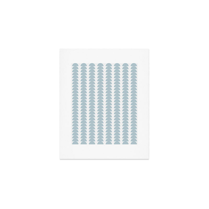 Maude Pattern - Natural Blue Art Print Gallery Image 1