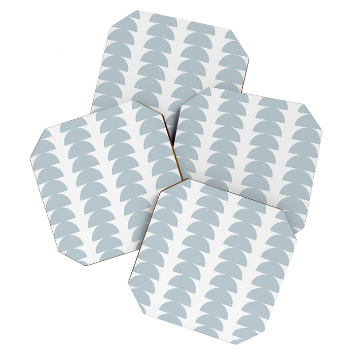 Maude Pattern - Natural Blue Coaster Gallery Image 1