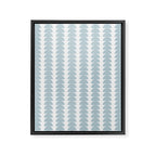 Maude Pattern - Natural Blue Framed Canvas Print Gallery Image 8