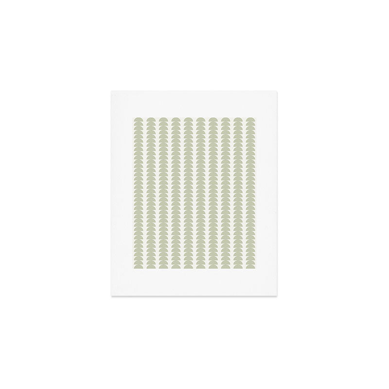 Maude Pattern - Natural Green Art Print Gallery Image 1