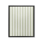 Maude Pattern - Natural Green Framed Canvas Print Gallery Image 8