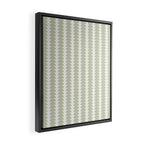 Maude Pattern - Natural Green Framed Canvas Print Gallery Image 2