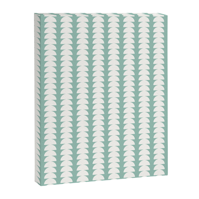 Maude Pattern - Teal Green Canvas Print Gallery Image 1