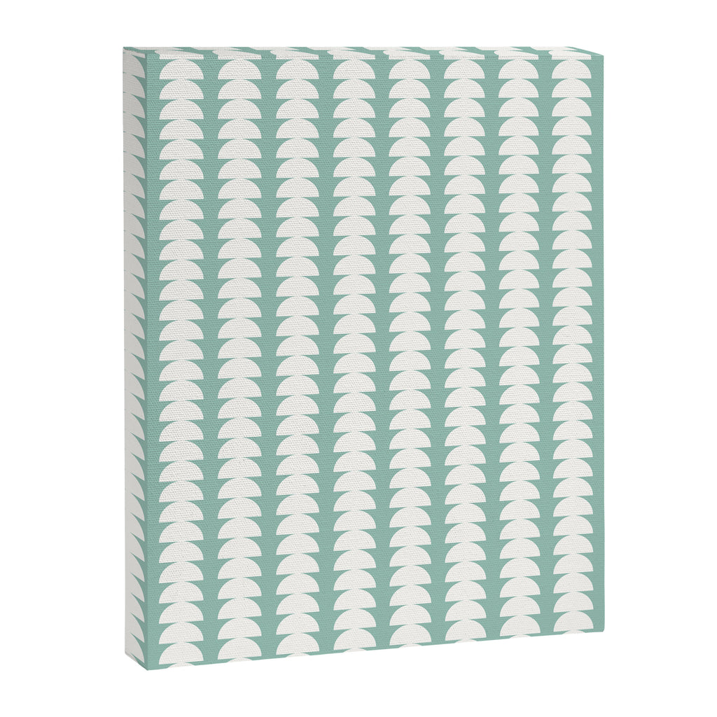 Maude Pattern - Teal Green Canvas Print Gallery Image 8