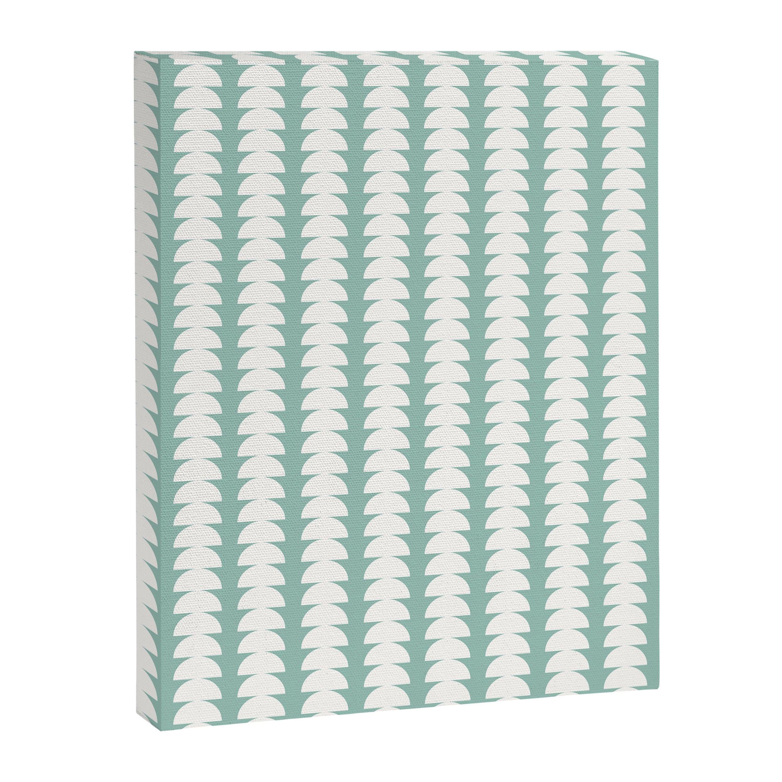 Maude Pattern - Teal Green Canvas Print Gallery Image 8