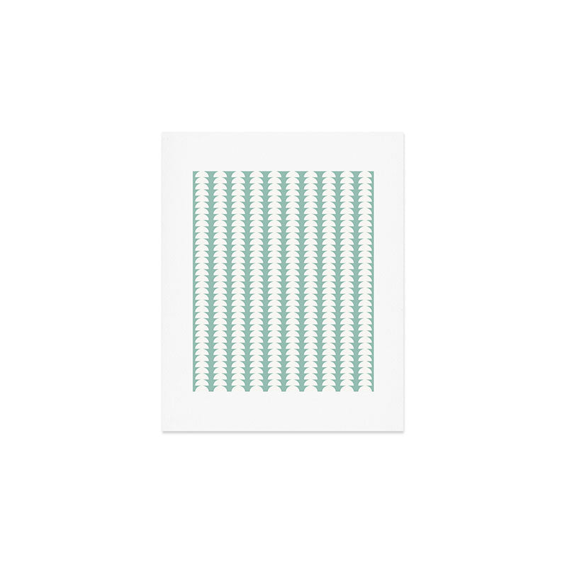 Maude Pattern - Teal Green Art Print Gallery Image 1