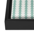 Maude Pattern - Teal Green Framed Canvas Print Gallery Image 3