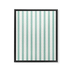 Maude Pattern - Teal Green Framed Canvas Print Gallery Image 8