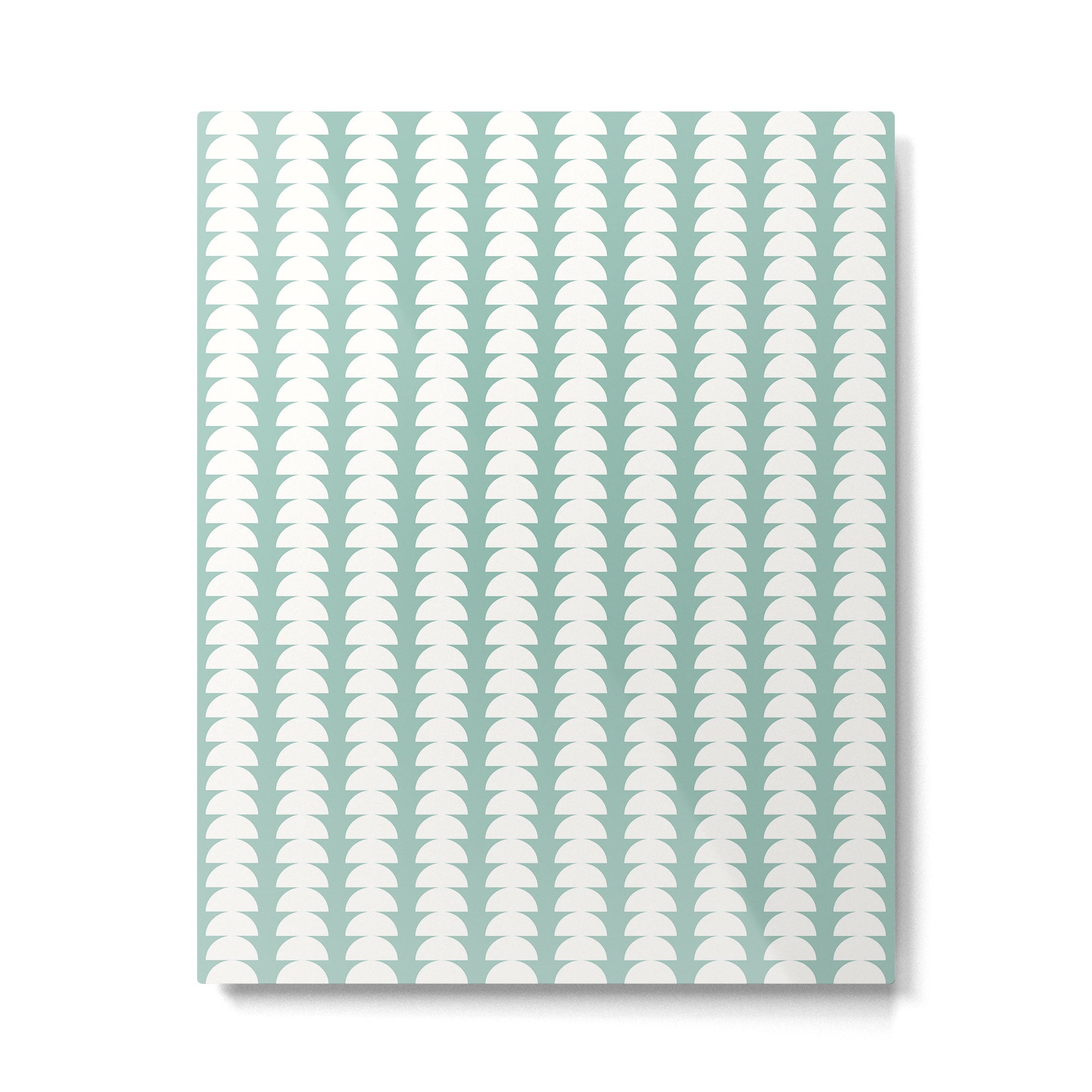 Maude Pattern - Teal Green Metal Print Gallery Image 6