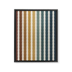Maude Pattern XX Earthy Rustic Framed Canvas Print Gallery Image 8