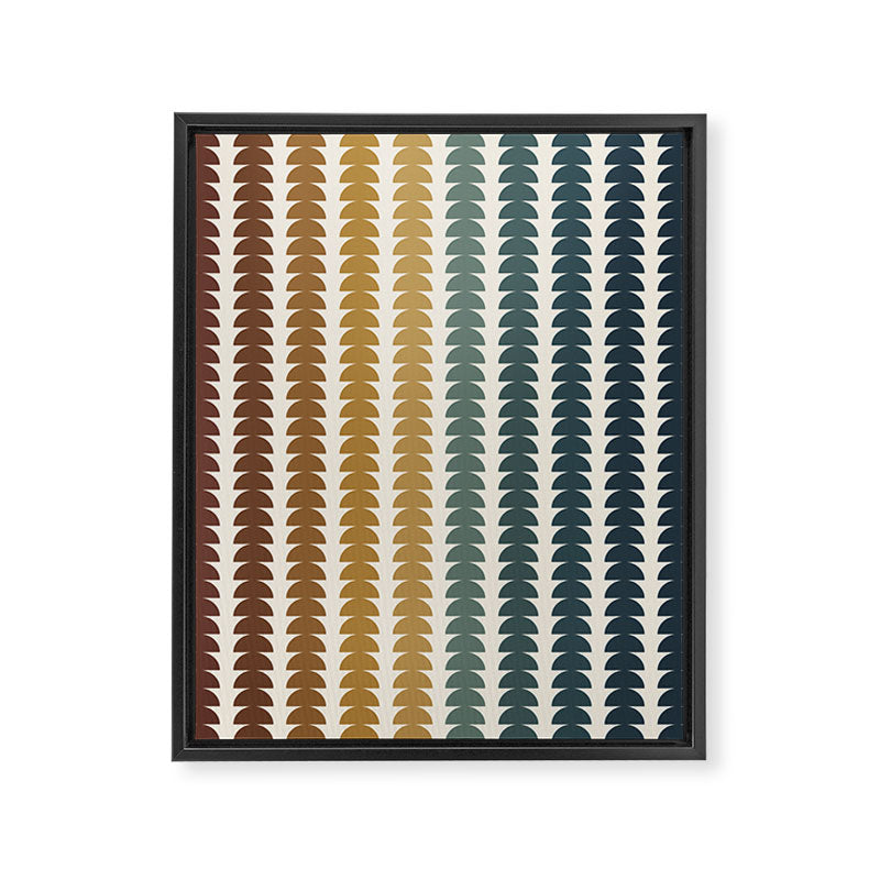 Maude Pattern XX Earthy Rustic Framed Canvas Print Gallery Image 8