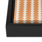 Maude Pattern XXIII Pantone Peach Fuzz Framed Canvas Print Gallery Image 3