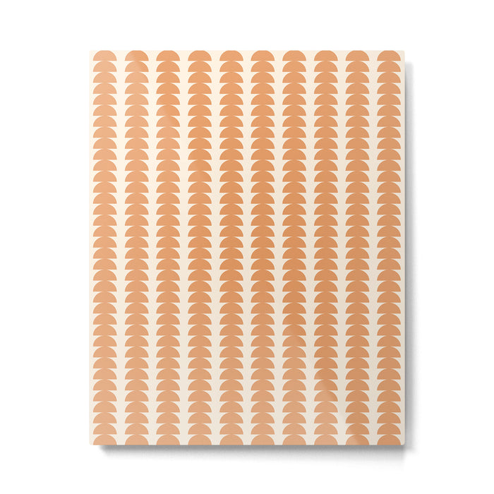 Maude Pattern XXIII Pantone Peach Fuzz Metal Print Gallery Image 1